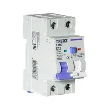 Дифференциальный автомат Dr.Ferz FMO-EM-1P+N 32A 30mA 10kA A C 2M 22100288FERZ