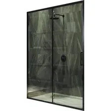 Душевая дверь MaybahGlass 195x120 MGD-1276-6 (бесцветный/черный)