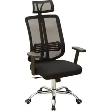 офисное кресло Kingstyle AT-11 Vismi Chrome, черный