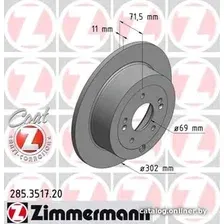 Тормозной диск Zimmermann 285351720