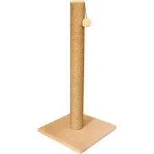 Когтеточка Cat House Столбик 90, джут бежевый