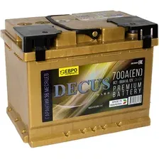 Автомобильный аккумулятор DECUS 66 Ah (0) 700A L2 6CT-66 / 066 255 K11 D (66А/ч)