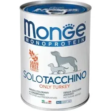 Консервированный корм для собак Monge Monoprotein с индейкой (400 г)