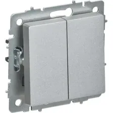 Выключатель IEK Brite BR-V23-0-10-K47 (алюминий)