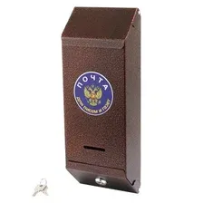Ящик почтовый Столбик с замком (медь)