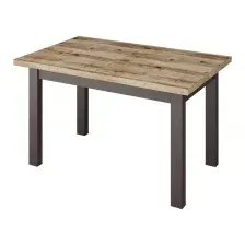 Кухонный стол Senira Кастусь 100-130x60 (береза сандал/венге)