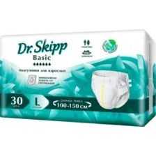 Подгузники для взрослых Dr.Skipp Basic L (30 шт)