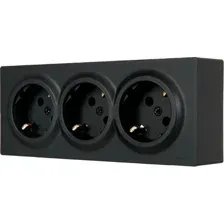 Розетка Lezard Leto 752-4200-127BUP (черный бархат)