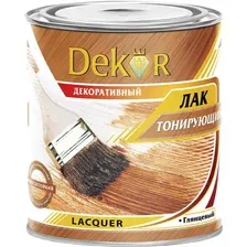 Лак для дерева Dekor бесцветный, 1.8 кг