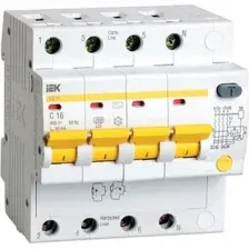 Дифференциальный автомат IEK MAD10-4-016-C-030