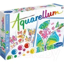 Набор для творчества SentoSphere Aquarellum Цветы и бабочки / 6500