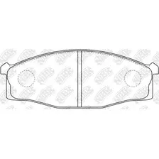 Тормозные колодки дисковые передняя ось NIBK PN2204