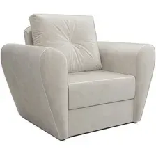 Кресло-кровать Мебель-АРС Квартет (бархат, бежевый Star Velvet 6 Light Beige)