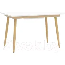 Обеденный стол Stool Group Стокгольм раскладной 120-160x80 / DT-1706-120 (белый)
