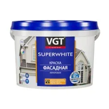 Краска VGT ВД-АК-1180 фасадная, база A (автоколерование), 6 кг