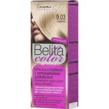 Краска стойкая для волос Belita сolor 9.03, саванна.