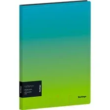 Папка для бумаг Berlingo Radiance / DB4_30003 (голубой/зеленый)