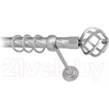 Карниз для штор Lm Decor Булава 097 1р витой 25мм (сатин, 4м)