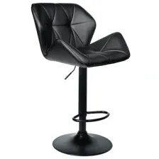стул барный Kingstyle Berlin GB Black (экокожа), черный