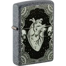 Зажигалка Zippo Iron Stone Heart Design 48720