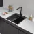 Кухонная мойка ARFEKA Eco AR мойка 450*500, коландер G, дозатор Black Decor