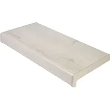 Подоконник VPL Премиум с заглушкой 150x1000 (белый дуб)