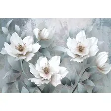Фотообои Vimala 3D Белые цветы 270x400