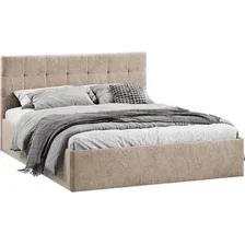 Кровать Трия Джоли Универсальная Тип 1 180x200 (микровелюр Wellmart Dark Beige)