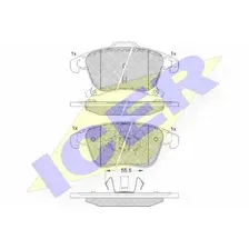 Тормозные колодки дисковые передняя ось ICER 182231