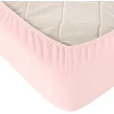 Простыня Alleri Трикотажная на резинке 70x200x20см (светло-розовый)