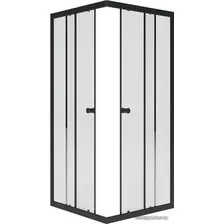 Душевой уголок Метакам Universal Black 80x80 KKS_013566 (прозрачное стекло)