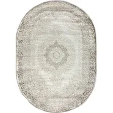 Ковер для жилой комнаты Safyun Eva LZ140-CREAM-BEIGE-OVAL (1.2x1.7)