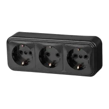 Розетка Юпитер Стандарт JP7412-10 (черный)