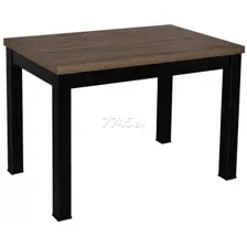 Кухонный стол ЭлиГард Black / СОБ (дуб натуральный)