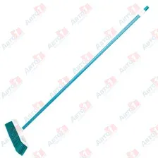 PALISAD 935445 Щетка пластмассовая для подметания пола, 27 см, c черенком, 120 см, бирюз. щетина, Home// Pal