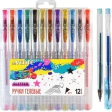 Набор гелевых ручек deVente с блестками Cosmo Glitter 5051042 (12 шт)