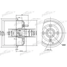 Тормозной барабан PATRON PDR1059