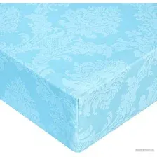 Простыня Миланика Аквамарин на резинке 180x200 (поплин-жаккард)