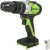 Ударная дрель-шуруповерт Greenworks GD24DD60 3704107CUB (с 1-им АКБ)