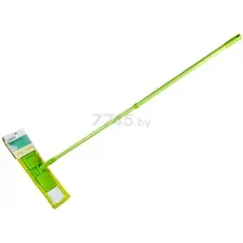 Швабра для пола PERFECTO LINEA Solid с насадкой из микрофибры зеленая (43-492023)