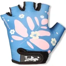 Перчатки Indigo Fern IN322 (2XS, синий/розовый)