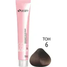 Крем-краска для волос Sergio Professional Color&Blonde 6 (темно-русый)
