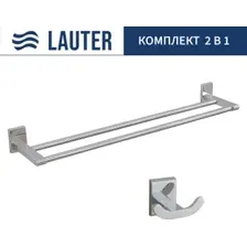 Набор аксессуаров для ванной Lauter 21SH8391 + 21SH8321 (Chrome, 2 предмета)