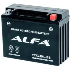 Мотоциклетный аккумулятор ALFA YTX24HL-BS (21 А·ч)