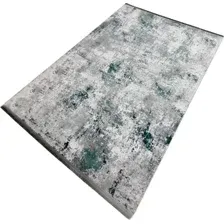 Ковер для жилой комнаты Radjab Carpet Амаль Прямоугольник 0901A 13583 (3x4, Grey/D.Green)