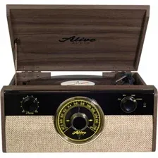 Виниловый проигрыватель Alive Audio Fusion Dark Wood
