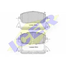 Тормозные колодки дисковые передняя ось ICER 182322