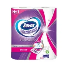 Полотенца бумажные ZEWA Premium Decor 2 рулона (7322540662146)