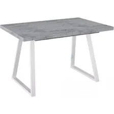 Стол обеденный DikLine ZB120 White, бетон