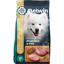 Сухой корм для собак Melwin Для собак от 1 года до 7 лет с индейкой и рисом (10кг)